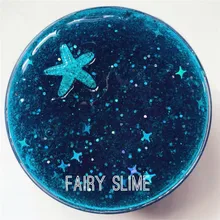 

New Slime Clear Plasticine Light Interstellar Starry Sky Glue for Slime Box Learning Education Toy Scented Polymer Clay
