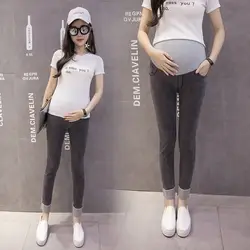 2019 джинсы для беременных Женская мода Беременность Повседневное Брюки для беременных кормящих узкие брюки