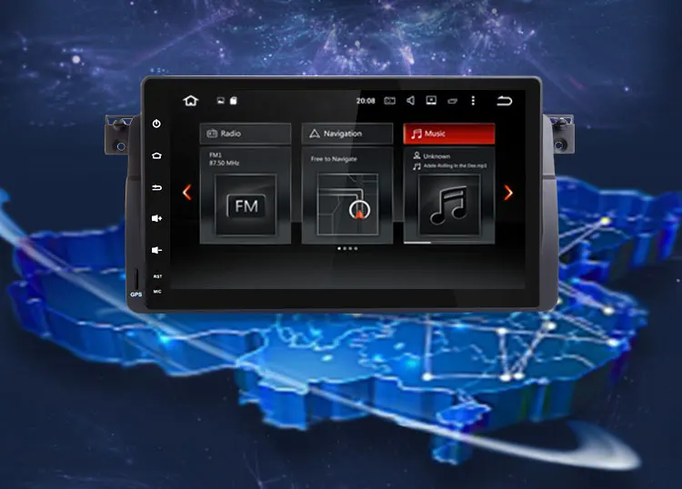 Cheap 9 Inch HD Touch Screen Autoradio Android 9.0 Car Multimedia For BMW E46 M3 318i 320i 323i 328i 330i Support GPS Navigation WiFi 1