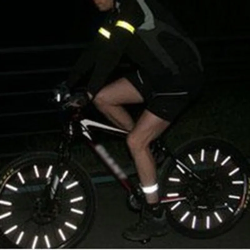 

12/72 Pcs DIY Bicycle Reflective Sticks Mountain Bike Wheel Rim Safety Spoke Reflector Tube for Riding shop YS-BUY