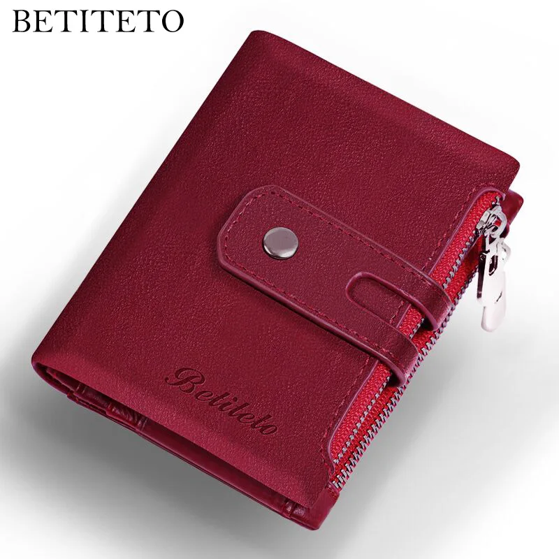 

Betiteto Brand Genuine Leather Women Wallet Female Coin Purse Vintage Cuzdan Kashelek Portomonee Walet Money Bag Portmann Ladies