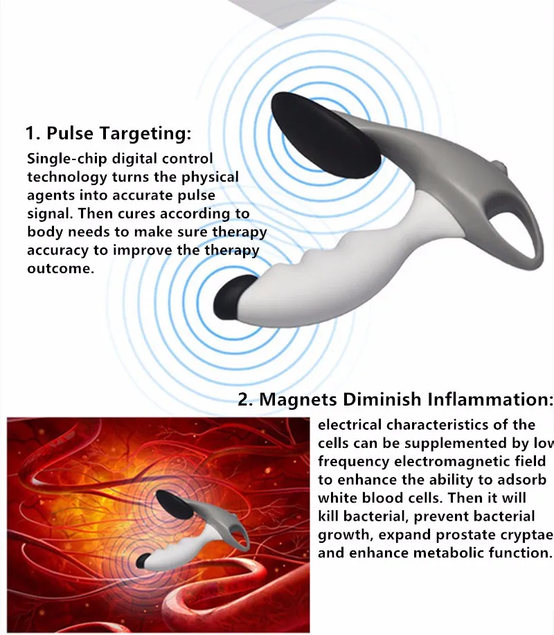 Импульсные магнитные простаты Массажер терапия устройство вибрирующий массажер простаты лечебная машина Медицинские силиконовые материалы