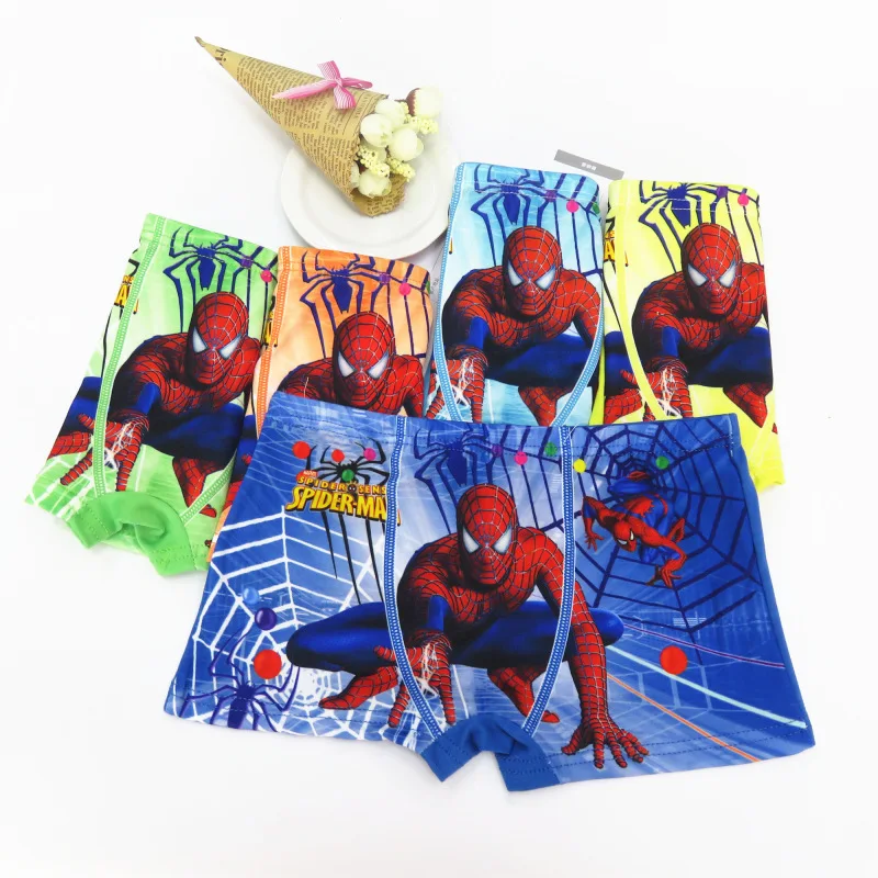 

10 pcs/lot Cartoon Boys Underwear Kids Boxer Panties Spiderman Briefs Boys Underware Pantiesfor 3-8Y