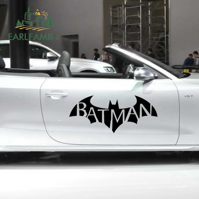 

EARLFAMILY 2x Symbol of Justice Dark Warrior Batman Classic Logo Funny Car Sticker SUV Camper Van Door Window JDM Vinyl Decal