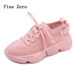 Тонкой Zero2018 женщина Эластичные носки обувь сетка воздухопроницаемая комфортная обувь кроссовки мягкой толстой подошве одноцветное Цвет