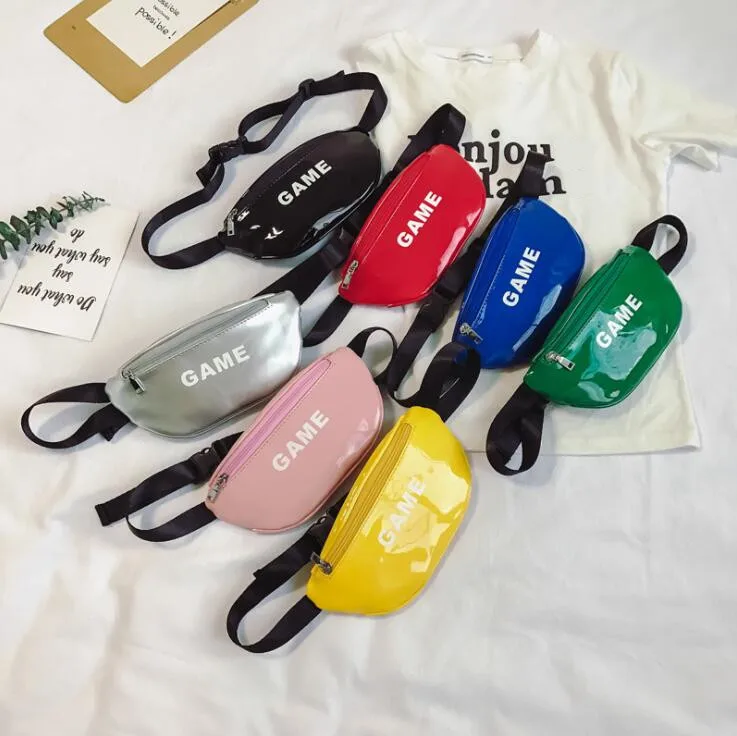 

Laser Waist Bags For Children Baby Girl Letter Funny Pack Mini Kids Girl Shoulder Bags Women Money Waist Packs Belt Bag