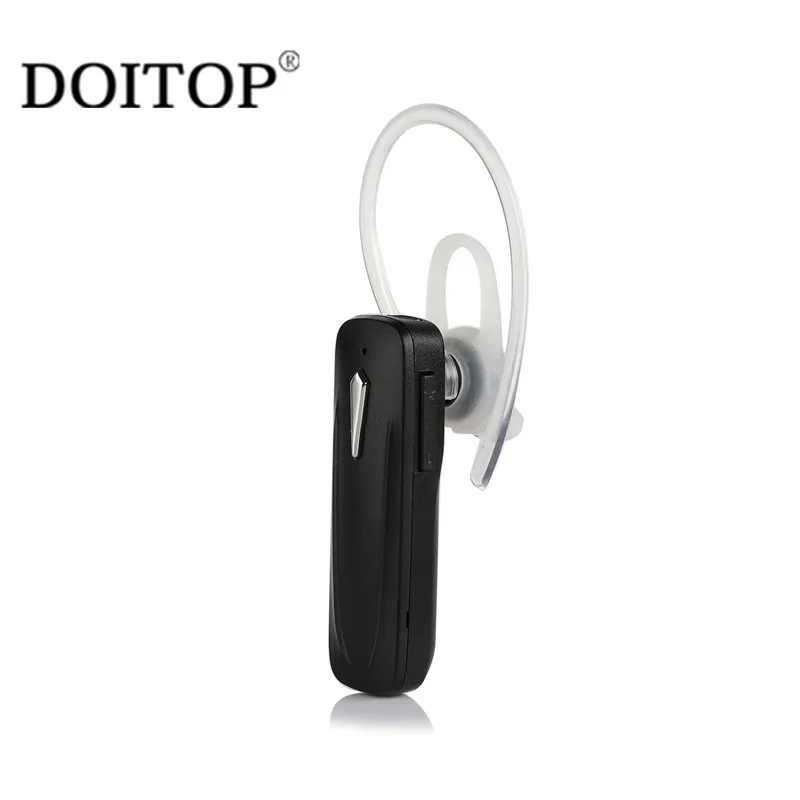 

DOITOP Single Sport Bluetooth Wireless Earhook Headphone Handsfree Earphone with Mic Microphone for Car Driver Mobile Phone