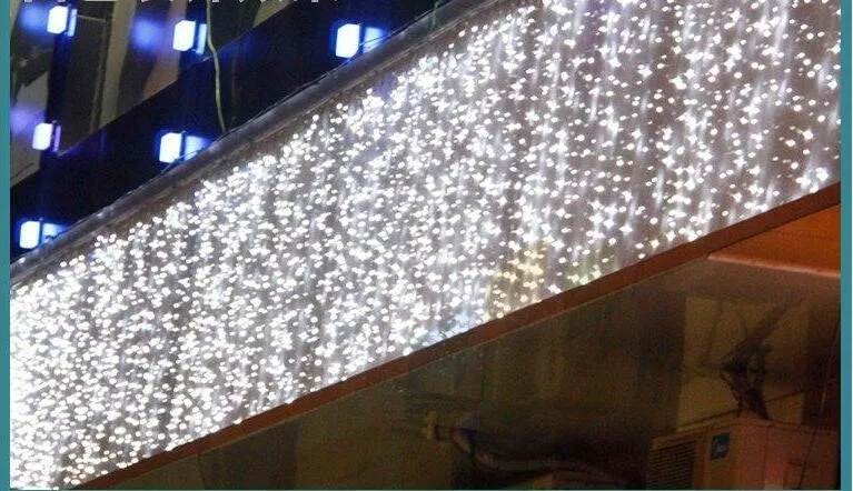 10x2 м Новогодняя светодиодная Рождественская гирлянда, наружное украшение гирляндами «Cortina de», светодиодная Рождественская гирлянда, сказочные огни Natal Navidad