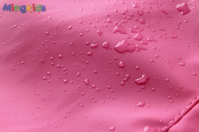 Mingkids розовая ветровка куртка девочка водонепроницаемая воздухонепродуваемая лето осень весна хлопок подкладка дождевик фирменная одежда для детей прорезиненная куртка европейский размер