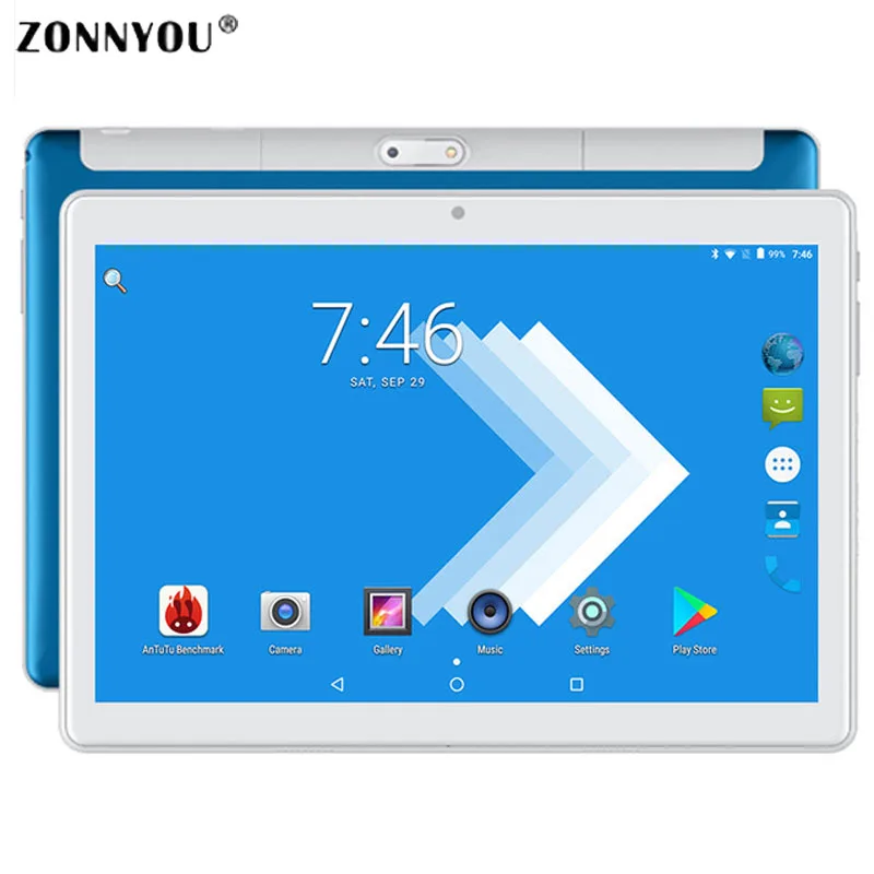

10.1 inch Tablet PC 2.5D Steel Screen Android 7.0 Google 3G Call Octa Core 4GB RAM 64GB ROM Wi-Fi Bluetooth IPS+Set Meal
