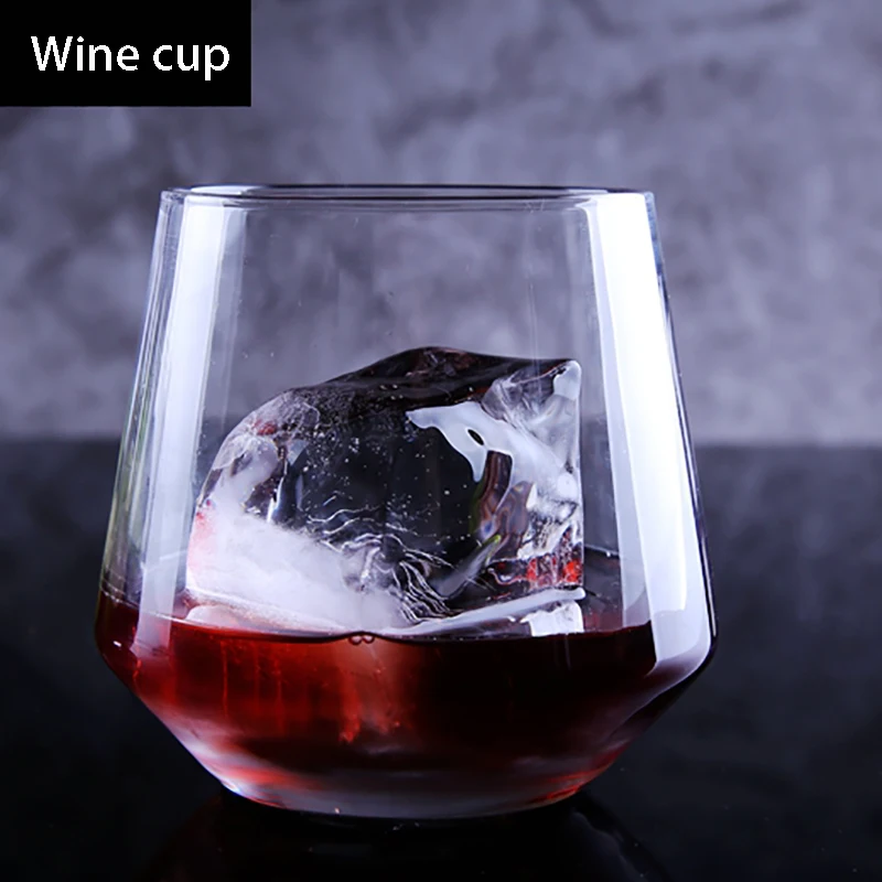 

1piece Crystal Cup Shot Creative Glass Whisky Wine Cocktail Cup Bar Sets Club Party Drinkware Charming Thick Bottom Cup