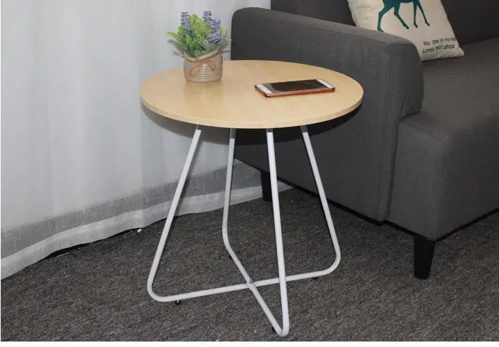 51*48CM Small Coffee Table Balcony Tea Table Modern Bedside Table Sofa Side Round Table