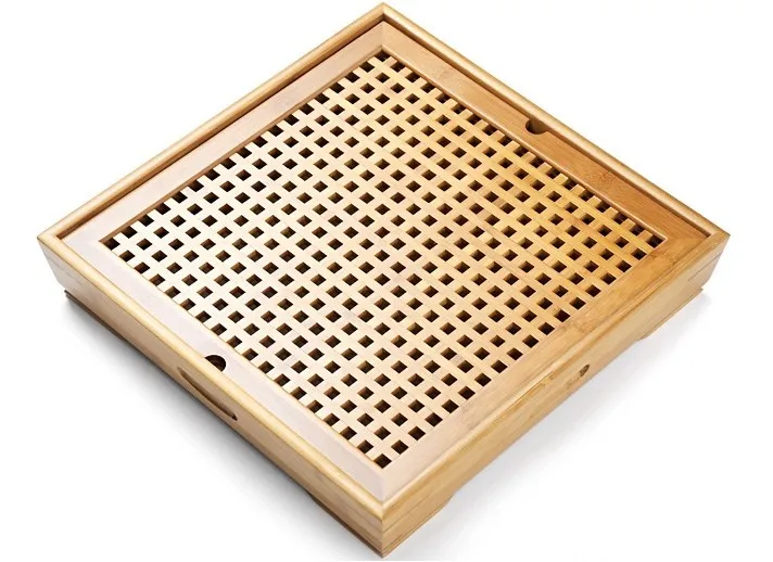 

Small 29*29*6.5cm tea tray kung fu tea bamboo tea tray