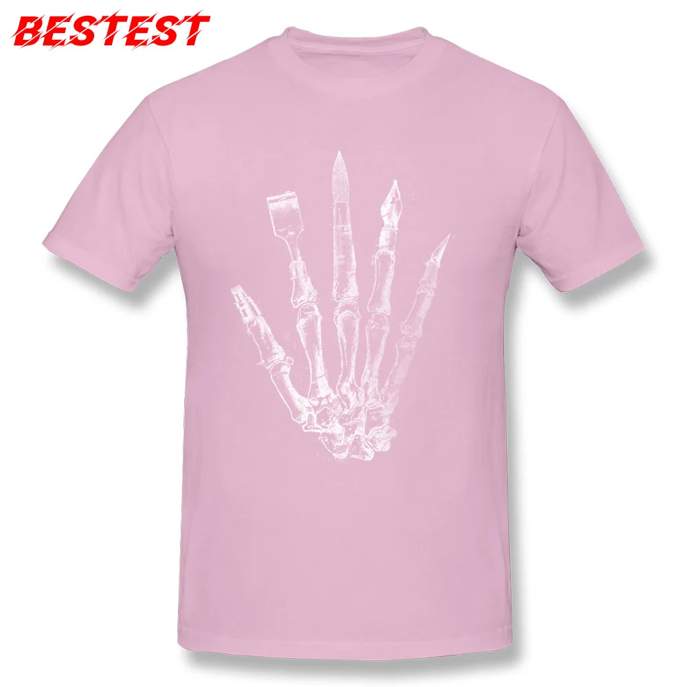 Company Handmade Custom Short Sleeve Tshirts Summer/Fall Round Neck All Cotton T Shirt for Men Tee Shirt Funny Handmade pink