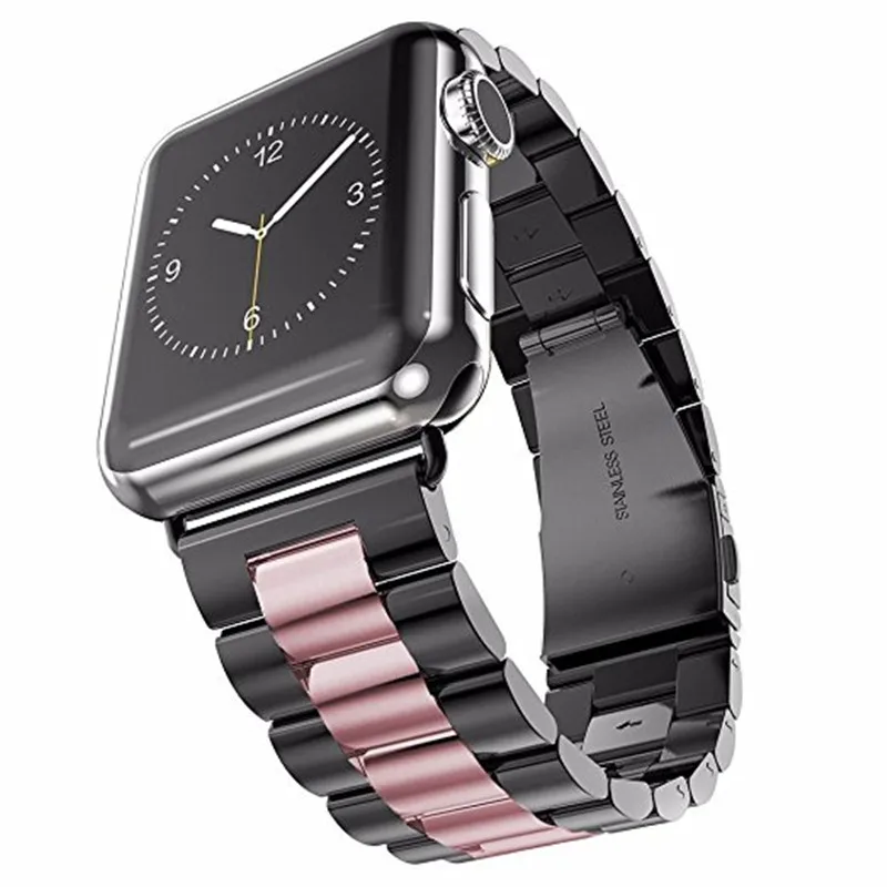 

ASHEI Stainless Steel Link Bracelet Wristband For Apple Watch Band Strap 42mm 38mm Accessories Watchband For Iwatch Series 1/2/3