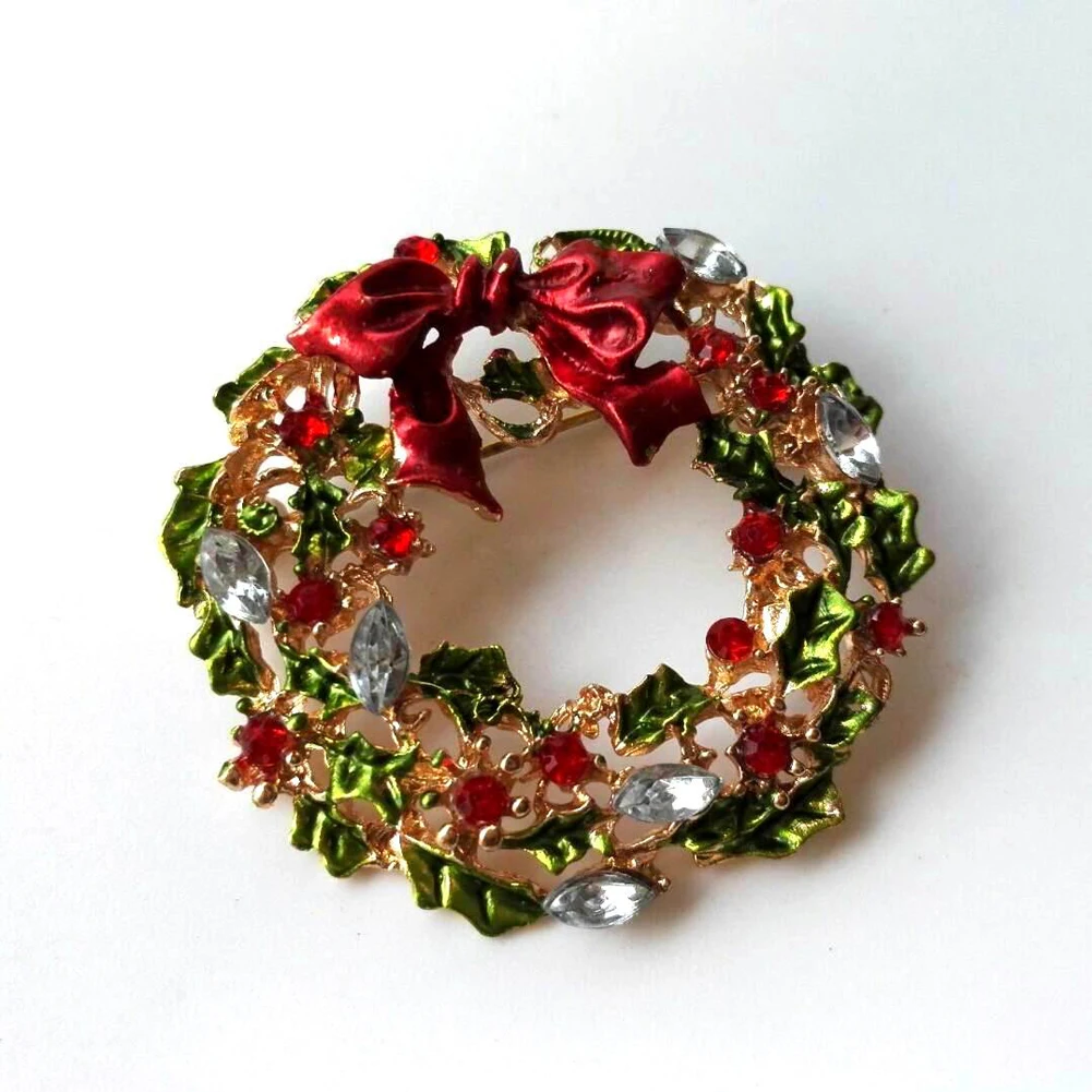 

Item Bow Wreath Brooch Leaf Flower Brooch Popular Simple Pretty Creative Latest Selling