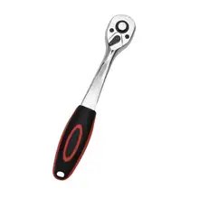 24 зубчатый привод быстроразъемный Трещоточный торцевой ключ ручной 1/2 модель, 3/8 модель, 1/4 модель инструмент для ремонта