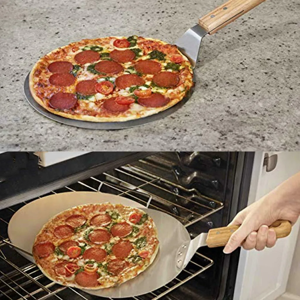 TENSKE лопатка для пиццы, 10-дюймовая шпилька для Нержавеющая сталь лезвие, качество лопатка для пиццы для печи для пиццы лопата из нержавеющей стали для пиццы лопатка Jun18
