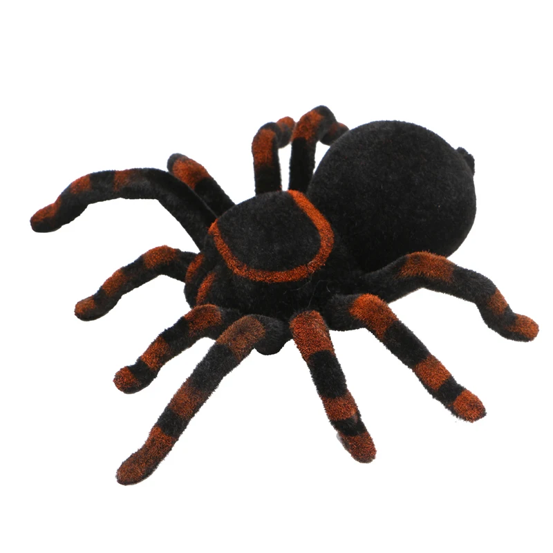 

Halloween Holiday Simulation Remote Control Spider Realistic RC Araneid Shine Eyes Tricky Scary Toy Funny Prank Gift April fool