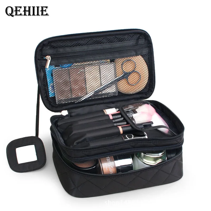 QEHIIE2018 Ladies Cosmetic Bag Professional Beautician Travel organizer