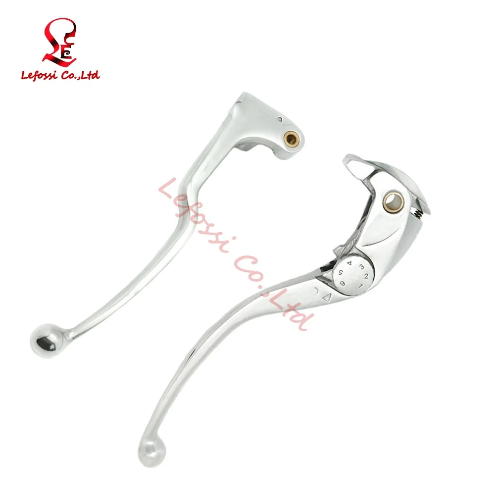 Polished Motorbike Front Right Left Brake Clutch Lever Set For Honda