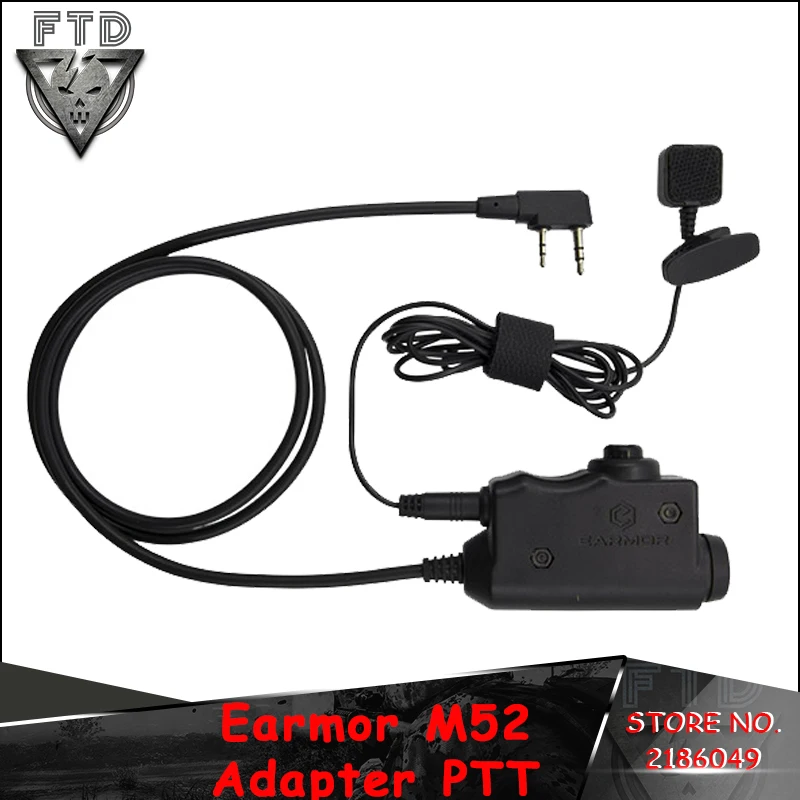 

OPSMEN Earmor M52 Military Adapter PTT Airsoft Tactical Headset PTT