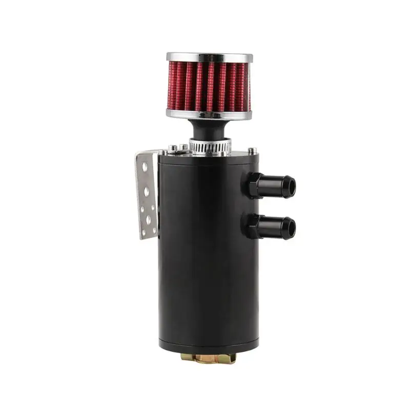 

NEW Car Modification Ventilator Oil Can With Air Filter Universal Style Exhaust Machine Breather Reservoir Tank Filter