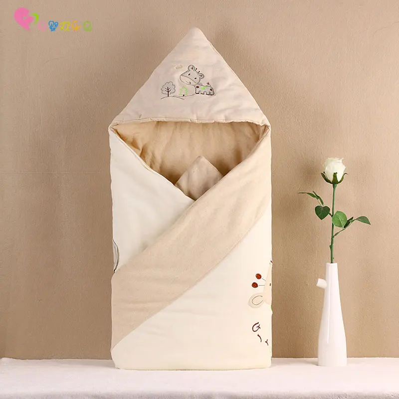 2017 Baby Sleeping Bags Winter Color Cotton Envelope for Newborns Baby