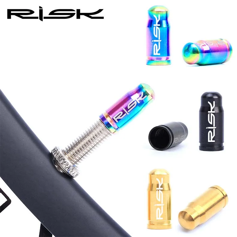 2pcs Titanium Alloy Bicycle Valve Cap MTB Bike Tire Tyre Wheel Titanium