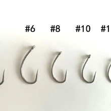 100 x никелевые крючки карпа с черным покрытием, кривая труба стиль-Различные размеры-снасти для рыбалки на карпа-рыболовные крючки