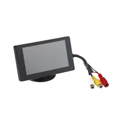 4,3 "TFT lcd Автомобильный Монитор обратное зеркало заднего вида Цветная камера DVD видеомагнитофон