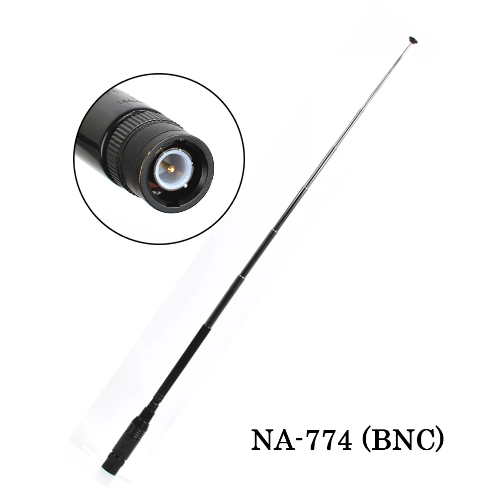HYS NA 774 BNC Walkie Talkie Выдвижная антенна 144 и 430 мГц UHF VHF Dual Band Две передающие Антенны forIC