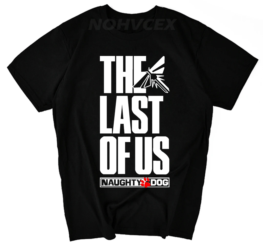 Модная футболка с принтом для игры «последний из нас последний выживший», Мужская футболка с короткими рукавами