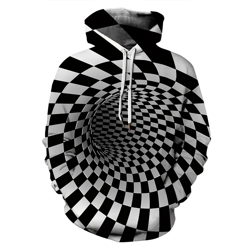 Funny 3d Plus Size Hoodies Sweatshirts Men Women Hypnosis Vortex Hoodie ...