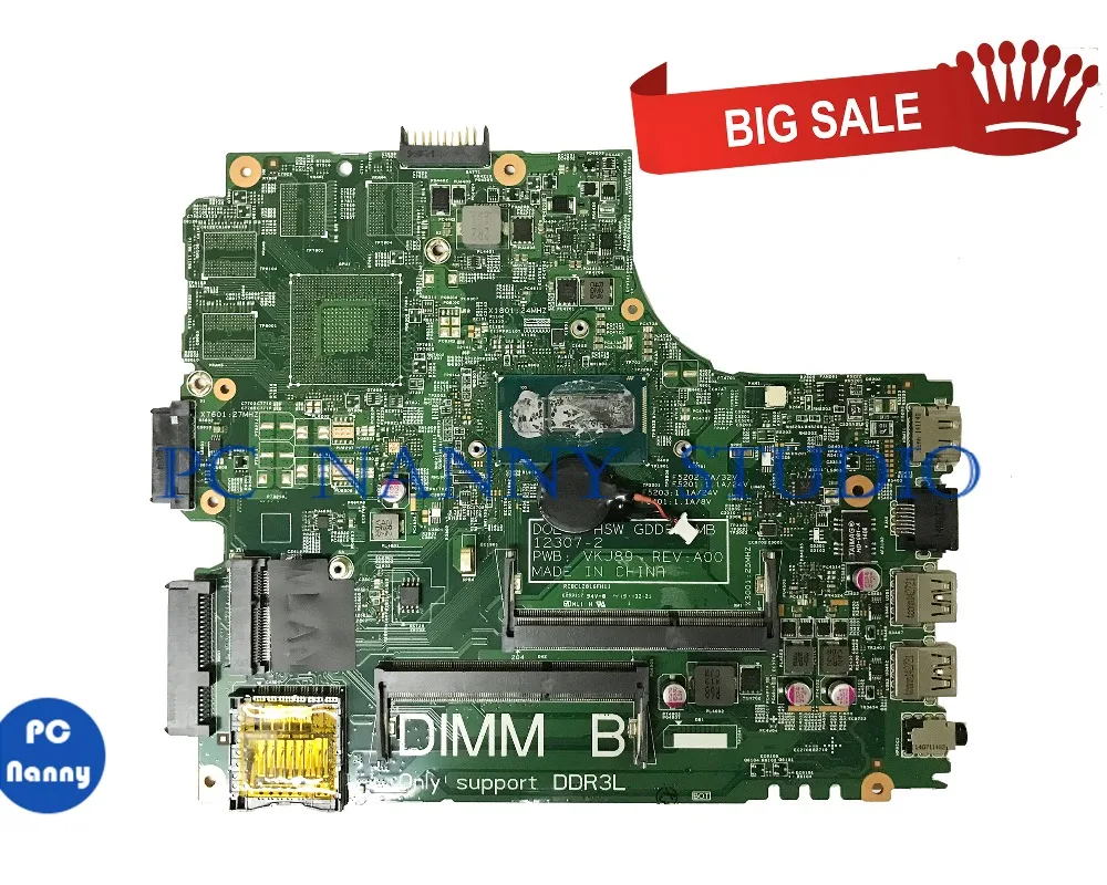 

Материнская плата PCNANNY 0YGRK4 YGRK4 для ноутбука Dell Inspiron 14R 3437 5437 12307-2 i5-4200U протестирована