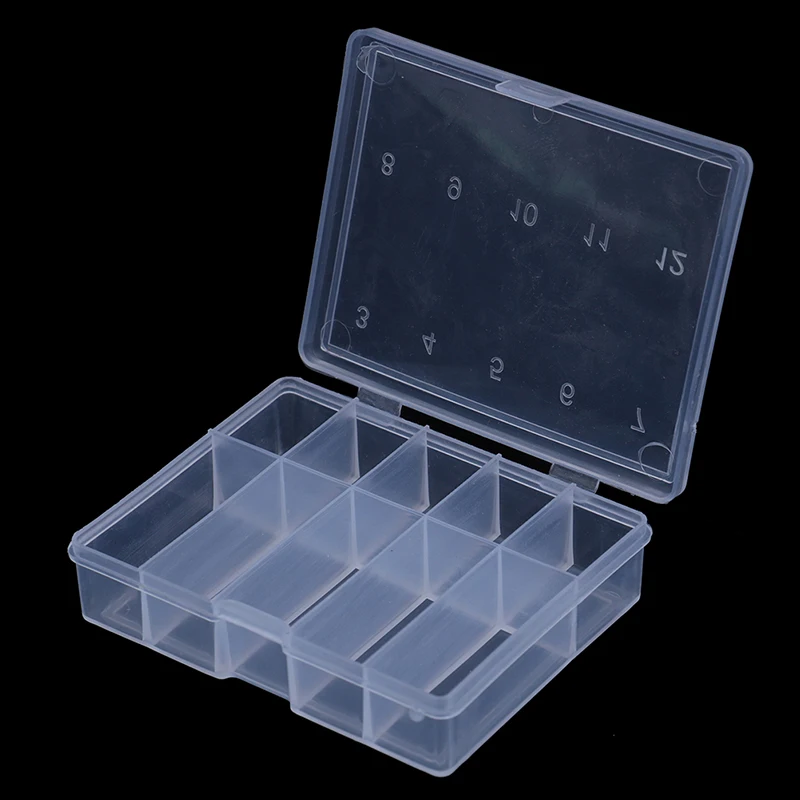 

10 Compartments Mini Fishing Tackle Box Fish Lures Hooks Baits Plastic Storage Holder Square Case Pesca Fishing Accessories