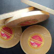 1 рулон высокого качества супер лента для волос синий цвет двусторонний скотч для кожи волос уток/полиуретановая сетка для волос 1 см x 54 ярдов