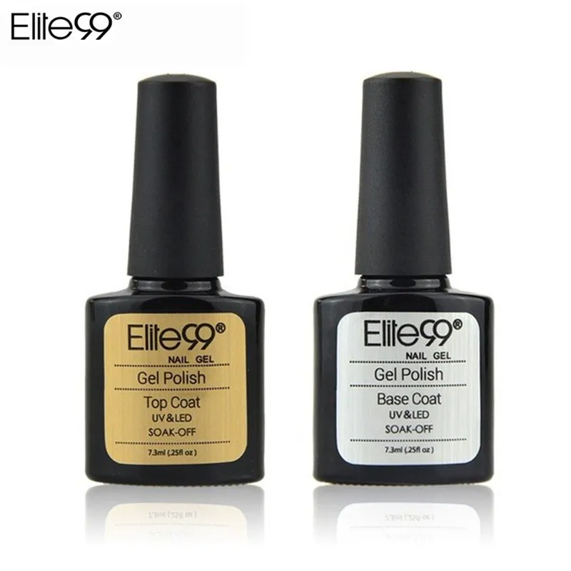 Elite99 Top Base Coat Soak Off Gel Nail Polish UV LED Nail Primer Builder Fingernail Gel Varnish Nail Art Lacquer Nail Manicure