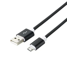 Usb-кабель для зарядного устройства, плетеный провод, кабель micro USB для синхронизации данных для Samsung LG HTC Andriod