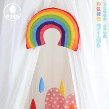 1 шт. нетканые номер творческие украшения ручной работы Радуга капли дождя украшения индийского шатер украшения фотографии реквизит милый
