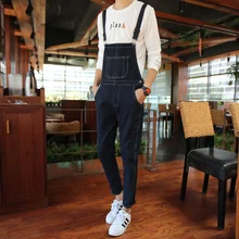 Новинка Мужская одежда персонализированные корейские джинсы обтягивающие джинсы подтяжки брюки костюмы