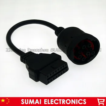 

J1939 9Pin to OBD2 cable /OBD2 16pin female to J1939-9Pin,