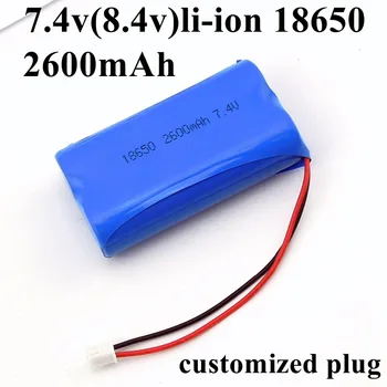 

GTK High quality 2S1P 7.4v 8.4v 2600mah 2500mah battery pack 18650 for Bee amplifiers lithium batteries Speaker amplifier power