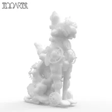 Tooarts Tomfeel Mechanic Cat Figurine 3D Printed Figurine Mordern Artesanato Craft Gift for Home Office Living Room Decoration