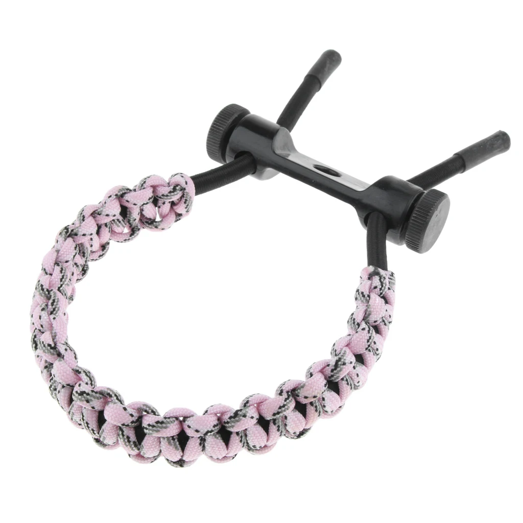 Bow Archery Wrist Sling Paracord Cord Survival Hunting Shooting Wrist Strap Compound Bow Wrist Sling Archery Wrist Sling