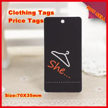 

1000PCS Hot sell hang tags300g/sqm paper clothing tag without lamination suitable for writing words