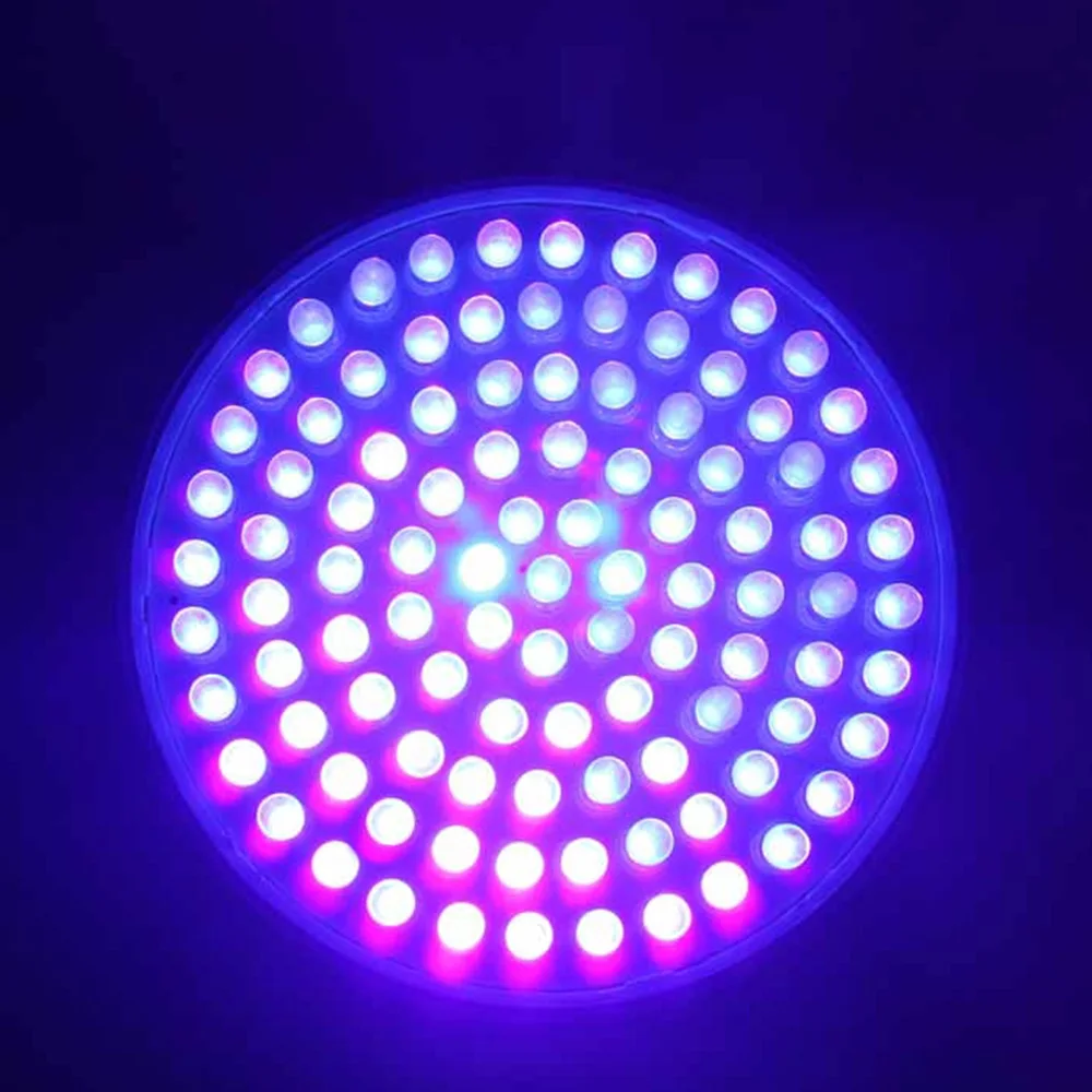 Ультра яркие красные/зеленые/Пластик E27 ультрафиолетовый свет Цвет фиолетовые светильники 100LED лампы противотуманных фар 220 V Новое поступление для Спальня Кухня свет