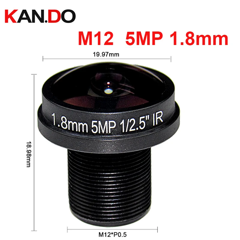 

Fisheye M12 1.8mm Lens CCTV Lens 5MP IR M12 CCTV CamerLens 5Megapixel HD For HD IP Camera 180D Wide Viewing Angle F2.0 1/2.5"
