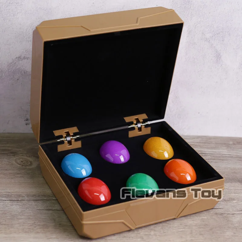 

Avengers Infinity War Thanos 6 Infinity Stones with Light PVC Figure Toy Boxed Collection Model with Light