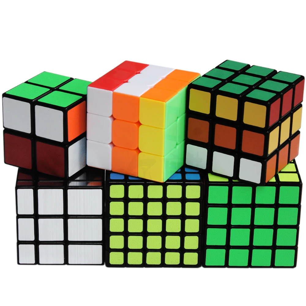 2x2x2 3x3x3 4x4x4 5x5 искусственный комплект 3*3*3 2*2 4*4 5*5 зеркальный куб ShengShou Cubo Megico для дети